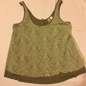 Women’s Lace Layover Tank-top